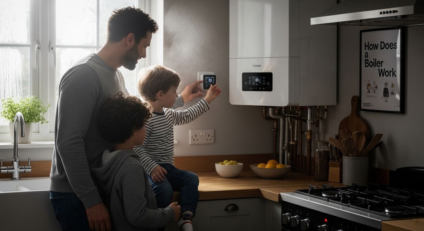 boiler heating family home