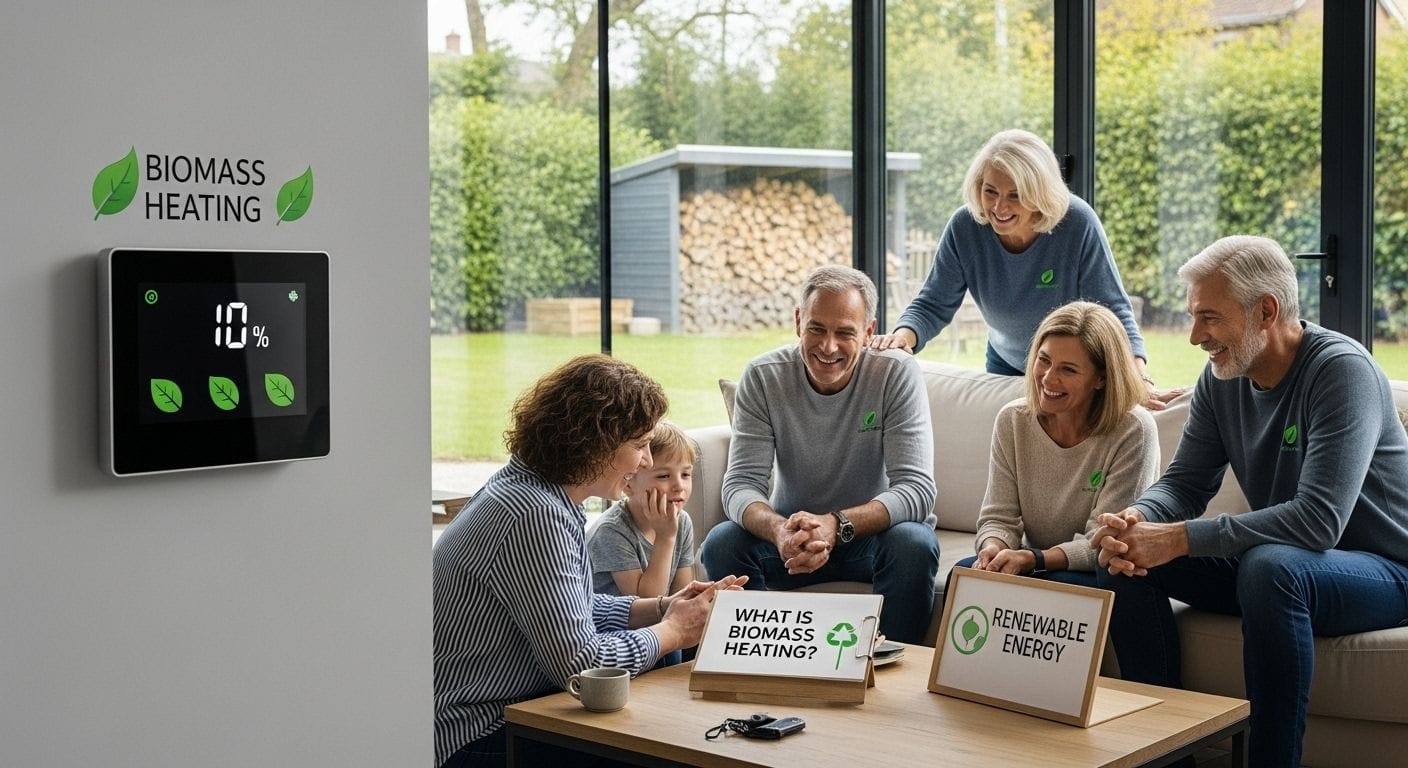 biomass heating family home
