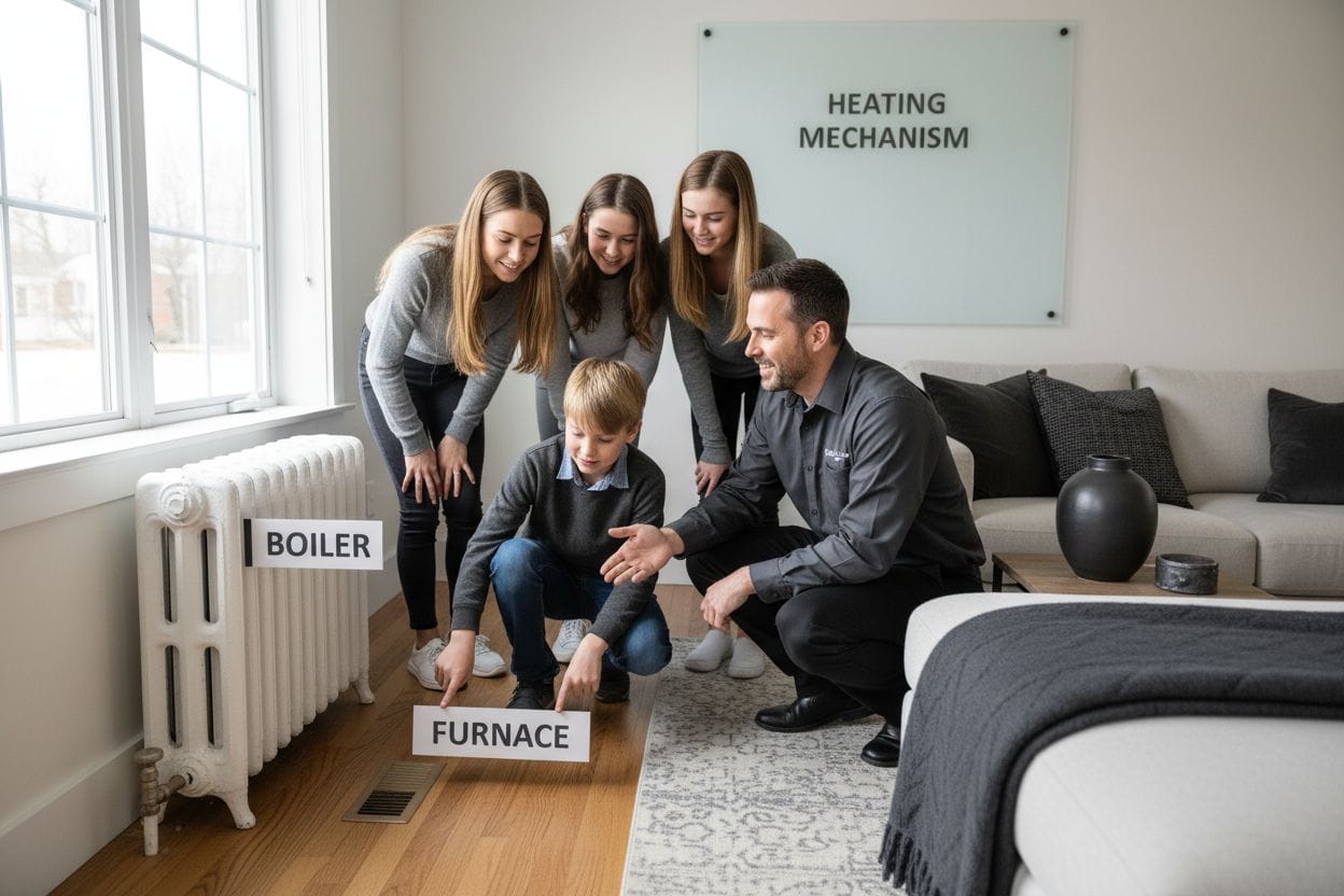 boiler vs furnace living room